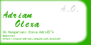 adrian olexa business card